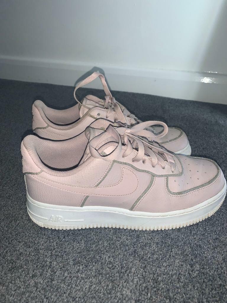nike air force pink glitter